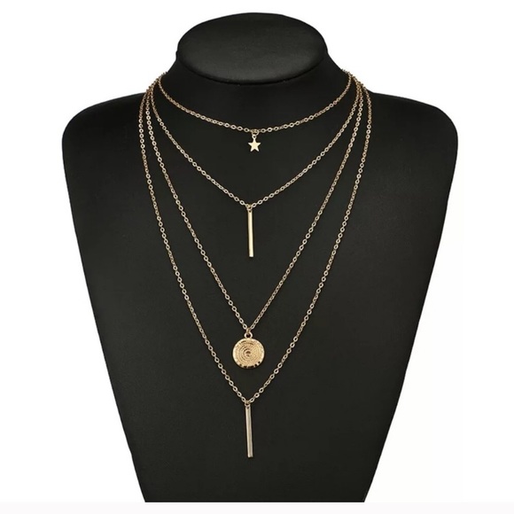 LAST ONE Dainty Layered Necklace - Picture 5 of 7